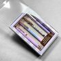 Purple And Rose Gold Four Piece Metal Pen Set, thumbnail 8 of 8