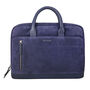 Ashbourne Briefcase Blue Suede, thumbnail 1 of 3