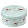 Personalised Robin Cake Storage Tin, thumbnail 5 of 5