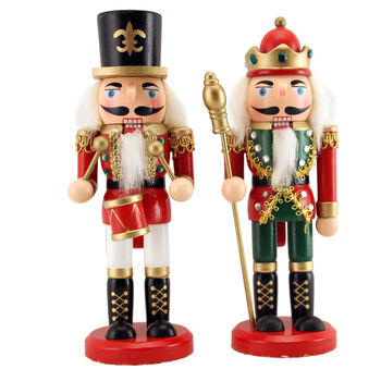 Traditional Wooden Nutcracker Decoration, 2 of 2