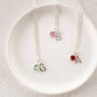 September Sapphire Swarovski Crystal Birthday Birthstone And Initial Necklace, thumbnail 2 of 7