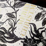 Christmas Botanical Luxe Gift Wrap Black Gold And Ivory, thumbnail 4 of 12