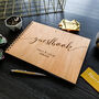 Personalised Wooden Wedding Guest Book Alternative, thumbnail 5 of 9