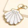 Beaded Pearl Shell Keyring And Bag Charm, thumbnail 1 of 2
