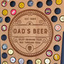 Personalised Pint Glass Beer Bottle Collector Wall Art, thumbnail 3 of 4