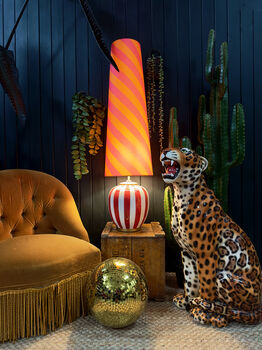 Tutti Frutti Helter Skelter Oversized Cone Lampshades, 3 of 4