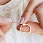 9ct Rose Gold Family Names Circle Necklace, thumbnail 1 of 8