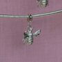 Sterling Silver Garden Bee Charm, thumbnail 4 of 12