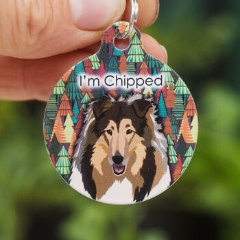 Personalised Forest Trail Dog Name Tag, 9 of 10