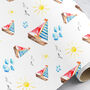 Boats Wrapping Paper Roll Or Folded, thumbnail 2 of 3