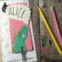 Personalised Happy Unicorn Name Bookmark For Children, thumbnail 6 of 7