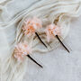 Ophelia Preserved Hydrangea Wedding Flower Hair Pins, thumbnail 8 of 8