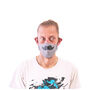 Grey Mustache Adult Face Mask, thumbnail 1 of 4