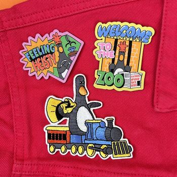 Feathers Mcgraw Train Glow In The Dark Sew On Patch, 3 of 4