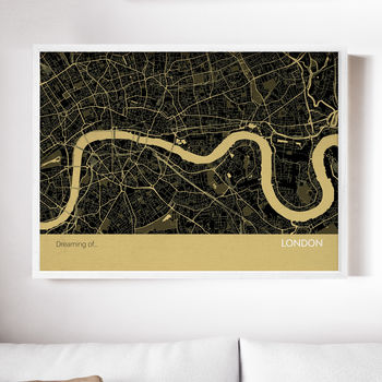 Personalised London City Street Map Print, 5 of 10