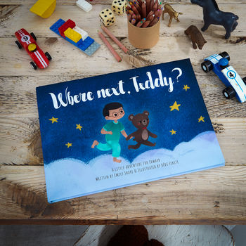 Personalised 'Where Next, Teddy?' Storybook With Bear, 3 of 11