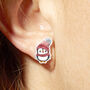 Festive Penguin Resin Christmas Earrings, thumbnail 4 of 6