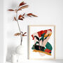 Colourful Abstract Leaf Silhouette Print, thumbnail 3 of 8