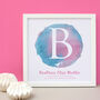 Personalised Christening Watercolour Framed Print, thumbnail 1 of 11