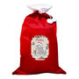 Personalised Me To You Reindeer Luxury Pom Pom Red Christmas Sack, thumbnail 4 of 4