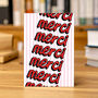 Merci Thank You Greeting Card, thumbnail 2 of 3