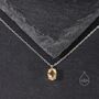 Extra Tiny Genuine Citrine Crystal Pendant Necklace, thumbnail 3 of 11