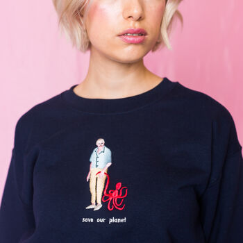Save Our Planet Embroidered Sweatshirt, 7 of 8