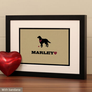 Personalised Setter Print For One Or Two Dogs, 3 of 9