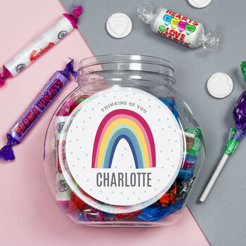 Personalised Rainbow Jar Sweets Gift, 3 of 4