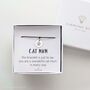 Cat Mum Wish Bracelet – Sterling Silver Charm And Silk Cord, thumbnail 1 of 7