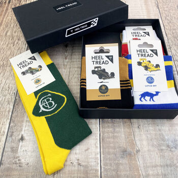Lotus F1 Racing Socks Gift Set, 3 of 11