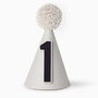 Custom Age Or Letter Dove Grey Party Hat, thumbnail 1 of 5