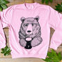 Cuppa Bear Unisex Sweater, thumbnail 3 of 5