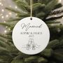 Personalised Married Ornament Bauble Keepsake, thumbnail 1 of 2