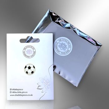 Tiny Football Soccer Enamel Tie Or Lapel Pin, 5 of 8