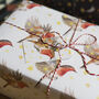 'Starry Robins' Luxury, Recycled Wrapping Paper Pack, thumbnail 2 of 8