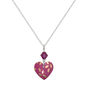 Pink Gold Colour Heart Necklace Swarovski Crystal, thumbnail 1 of 2
