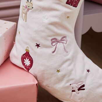 Personalised Pink Christmas Gift Stocking, 3 of 4