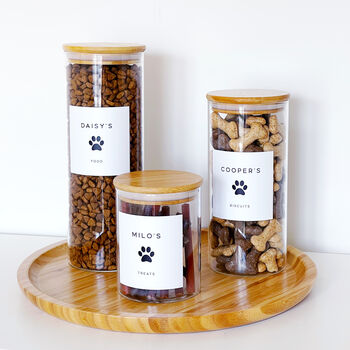 Personalised Pet Food And Treat Storage Jar, 4 of 8