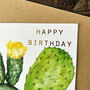 Gold Foiled Prickly Pear Birthday Card, thumbnail 4 of 4