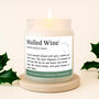 Gingerbread Scented Christmas Candle | 'Mulled Wine' Definition | Seasonal Winter Home Décor, thumbnail 1 of 4
