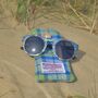 Rivington Seashell Sunglasses With Smoked Grey Lens, thumbnail 4 of 9