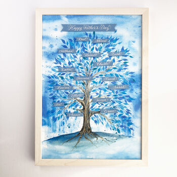Fathers Day Personalised Family Tree Gift, 8 of 9