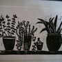 Cactus Botanical Linocut Print, thumbnail 3 of 6