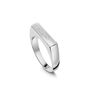 Contemporary Bar Signet Ring 925 Solid Silver, thumbnail 3 of 6