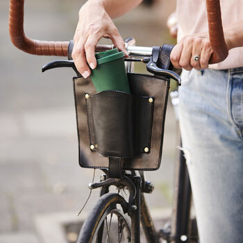 Leather Coffee Cup Holder For Bikes, 6 of 6