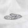 Adjustable Silver Plated Couple Braided Promise Rings, thumbnail 1 of 5