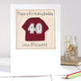 Personalised Football Shirt Father's Day Card, thumbnail 6 of 10