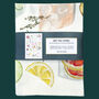 G And T Tea Towel | Gin And Tonic Cocktail Illustrations, thumbnail 6 of 6
