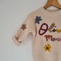 Baby And Children's Embroidered Knitted Jumper, thumbnail 3 of 4